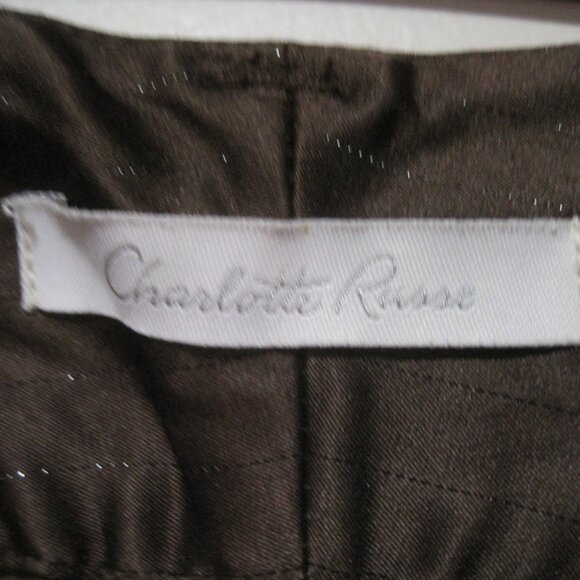 Charlotte Russe Women's Brown Hot Pants Shorts Cuffed Y2K Cottage Core Size 9 - Picture 5 of 6